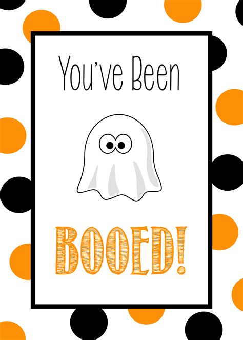 Booed Sign Printable